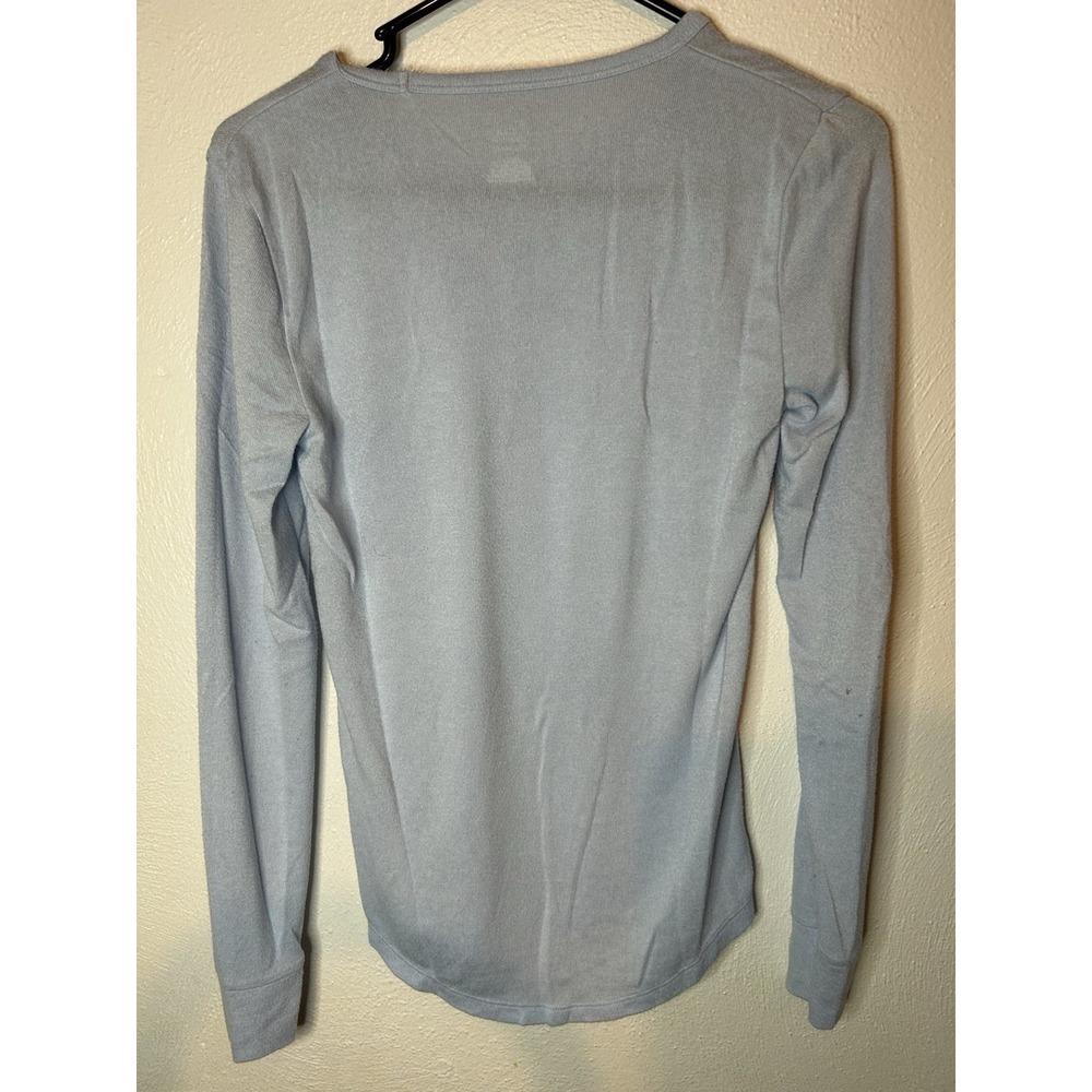 Victoria's Secret PINK PJ Set Small Blue Snowflake Im Chill Long Sleeve Legging - Picture 2 of 6